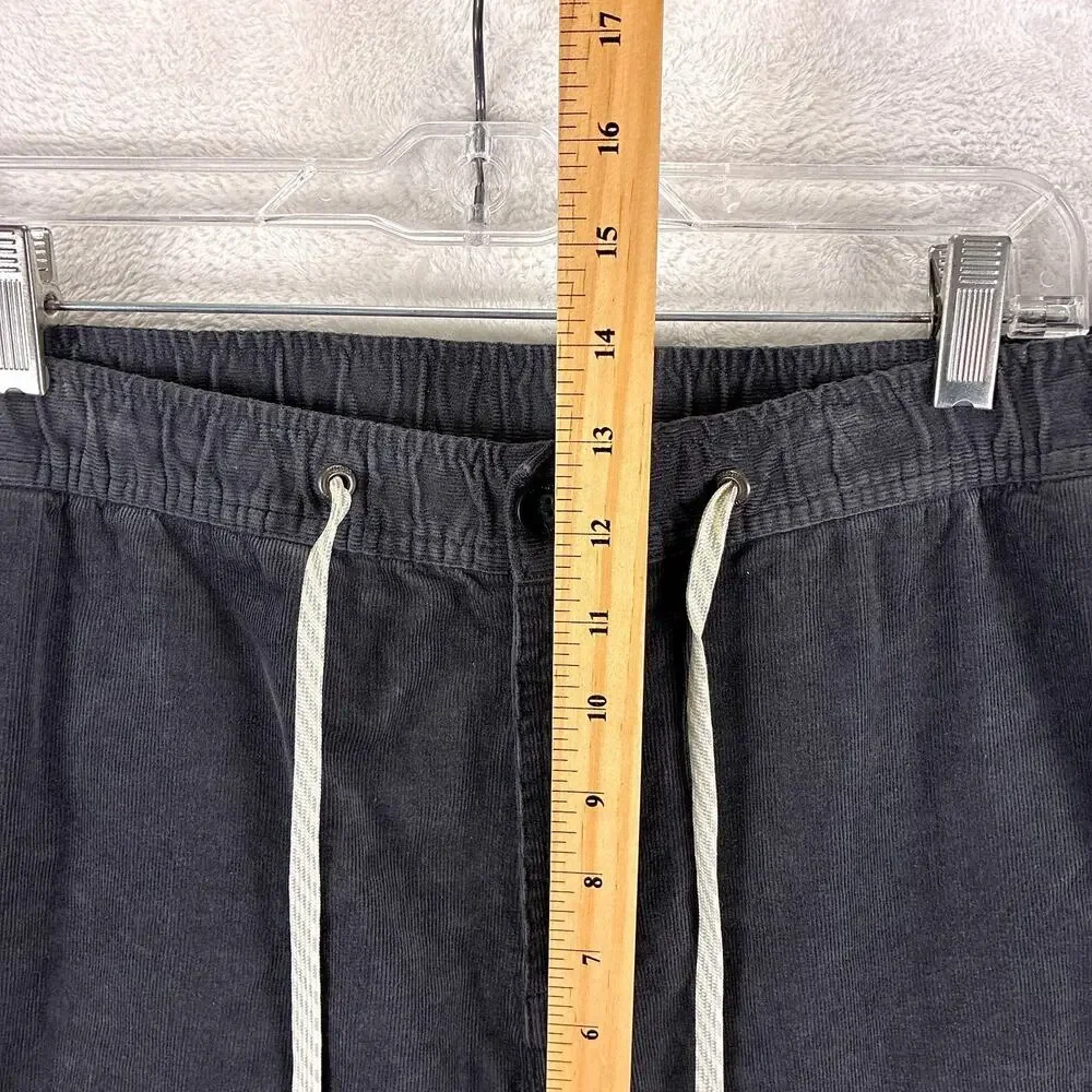 Vuori Pants Mens XL Gray Optimist Corduroy Pull On Jogger Performance Workout